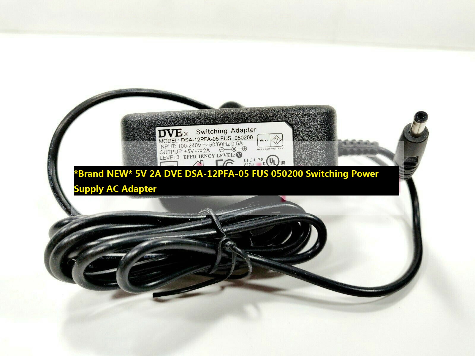 Genuine New & Reliable Quality DVE DSA-12PFA-05 FUS 050200 5V 2A 10W Switching Power Sup